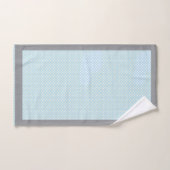 Baby Blue Polka Dot Badhandtuch Set (Handtuch)