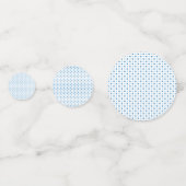 Baby Blue Polka Dots Konfetti (Rückseiten)