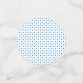 Baby Blue Polka Dots Konfetti (Klein Vorderseite)