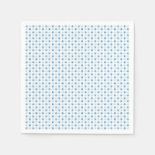 Baby Blue Polka Dots Serviette (Vorderseite)