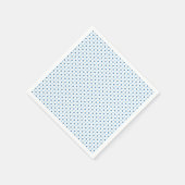 Baby Blue Polka Dots Serviette (Ecke)