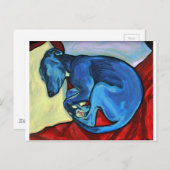 'Baby Blue' Postkarte (Vorne/Hinten)