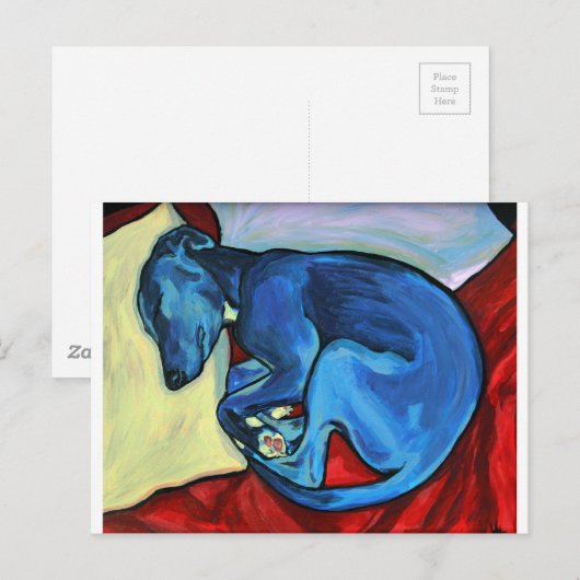 'Baby Blue' Postkarte (Vorne/Hinten)