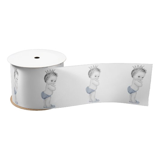 Baby Blue Prince Baby Boy Dusche Satinband (Spule)