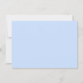 Baby Blue Prince Taufe Einladung (Rückseite)