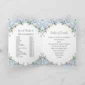 Baby Blue Princess Quinceañera Orden der Veranstal Programm (Innenseite)