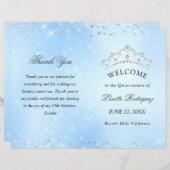 Baby Blue Quinceanera (Vorne/Hinten)