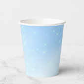 Baby Blue Quinceanera Pappbecher (Rückseite)
