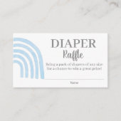 Baby Blue Rainbow Diaper Raffellenkarte Begleitkarte (Vorderseite)