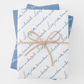 Baby Blue Ramadan Mubarak Bilingual Geschenkpapier Set (Beispiel)