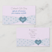 Baby Blue Ribbon Boutique Visitenkarte (Vorne/Hinten)