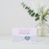 Baby Blue Ribbon Boutique Visitenkarte (Stehend Vorderseite)