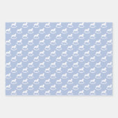 Baby Blue Rocking Horse Geschenkpapier Set (Vorderseite 2)