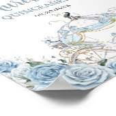 Baby Blue Rose Princess Carriage QUINCEAÑERA 16. Poster (Ecke)