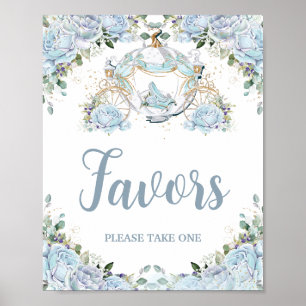 Baby Blue Rose Princess Pumpkin Carriage Favoriten Poster