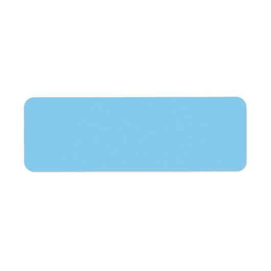 Baby Blue Rücksendeadresse (Vorne)