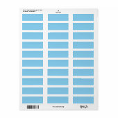 Baby Blue Rücksendeadresse (Vorne)