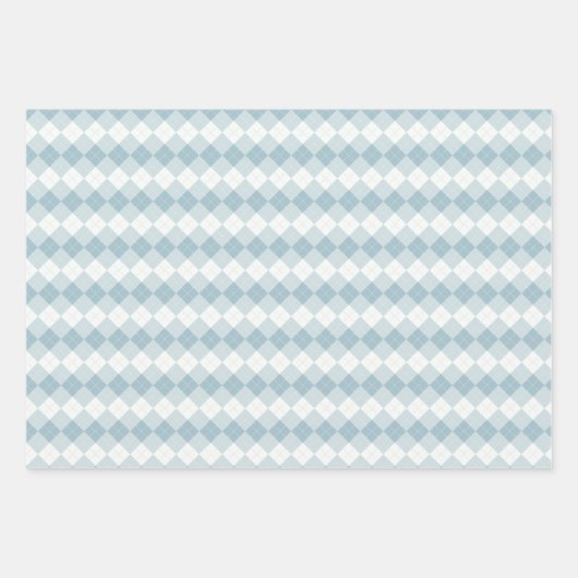 Baby Blue Rustic Romantic & Elegant Geschenkpapier Set (Vorderseite)