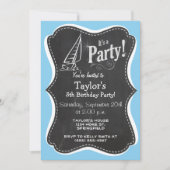 Baby Blue Sailing Einladung (Vorderseite)