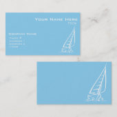 Baby Blue Sailing Visitenkarte (Vorne/Hinten)