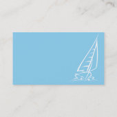 Baby Blue Sailing Visitenkarte (Rückseite)