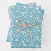 Baby Blue Sand Dollars Starfish Geschenkpapier Set (Beispiel)