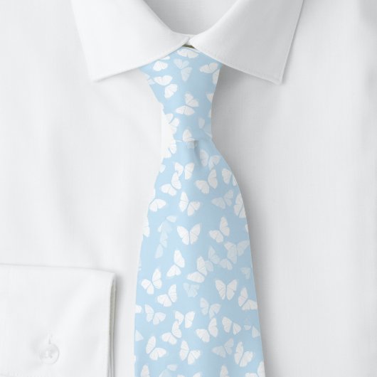 Baby Blue Schmetterlinge Krawatte
