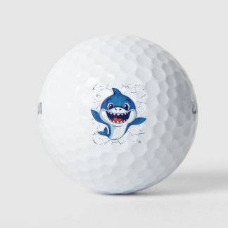 Baby Blue Shark Golf Balls Golfball