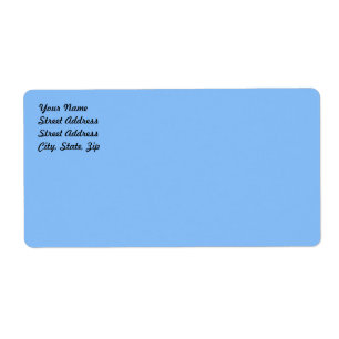 Baby Blue Shipping Label