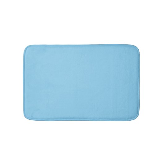 Baby Blue Sky Solid Color Badematte (Vorderseite)