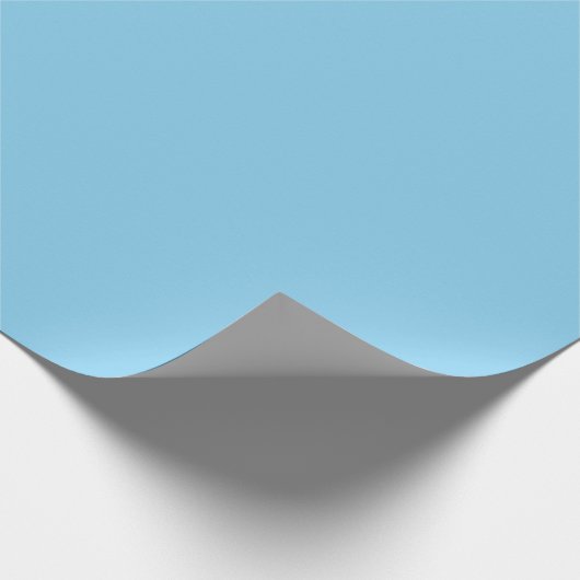 Baby Blue Sky Solid Color Geschenkpapier (Ecke)