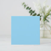 Baby Blue Sky Solid Color Karte (Stehend Vorderseite)
