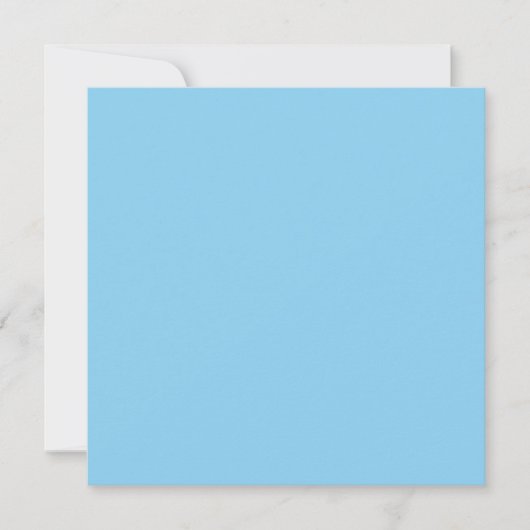 Baby Blue Sky Solid Color Karte (Vorderseite)