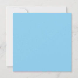 Baby Blue Sky Solid Color Karte