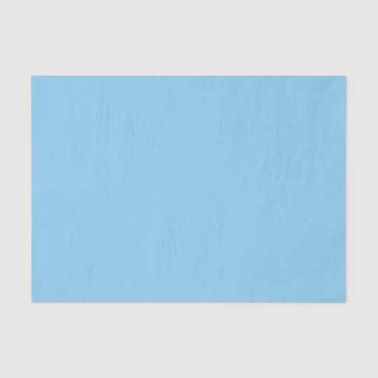 Baby Blue Sky Solid Color Seidenpapier (Vorderseite)