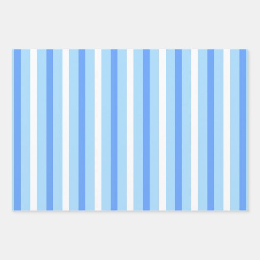 Baby Blue Sleeping Pinguin Wrapping Paper Set Geschenkpapier Set (Vorderseite 3)