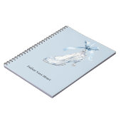 Baby Blue Slipper High Heel Bow Notizblock (Linke Seite)