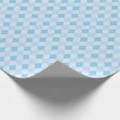 Baby Blue Small Raute Baby Dusche Geschenkpapier (Ecke)