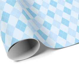 Baby Blue Small Raute Baby Dusche Geschenkpapier