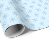 Baby Blue Snowflakes Packpapier (Rolleneckpunkt)