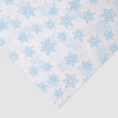 Baby Blue Snowflakes White Christmas Seidenpapier (Ausschnitt)