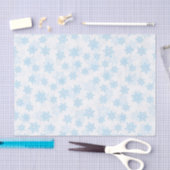 Baby Blue Snowflakes White Christmas Seidenpapier (Handwerk)