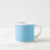 Baby Blue Solid Color | Classic | elegant Espressotasse (Rechts)