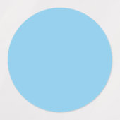 Baby Blue Solid Color | Classic | elegant Etiketten (Design 2)