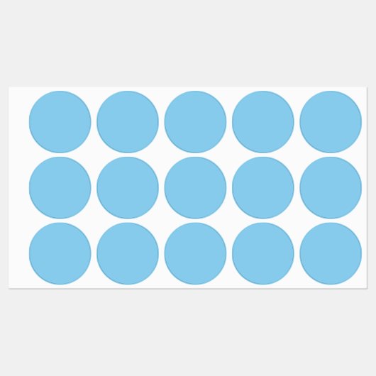 Baby Blue Solid Color | Classic | elegant Etiketten (Blatt)