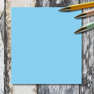Baby Blue Solid Color   Classic   elegant Notizblock