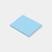 Baby Blue Solid Color | Classic | elegant Post-it Klebezettel (angewinkelt)