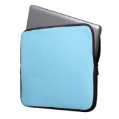 Baby Blue Solid Color Laptopschutzhülle (Vorderseite Links)