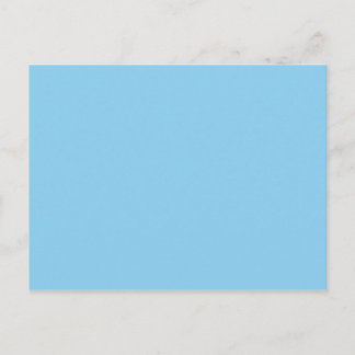 Baby Blue Solid Color Marine Postkarte