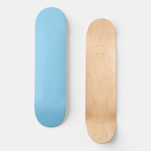 Baby Blue Solid Color Skateboard (Vorderseite)